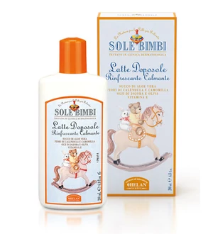 Napozás utáni bio babaápoló tej 200 ml - Helan - Sole Bimbi