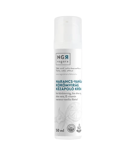 Narancs-vanília-körömvirág kézápoló krém 50 ml - Nagora