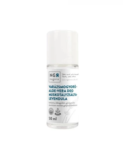 Varázsmogyoró-aloe-vera golyós deo, muskotályzsálya- levendula 50 ml - Nagora