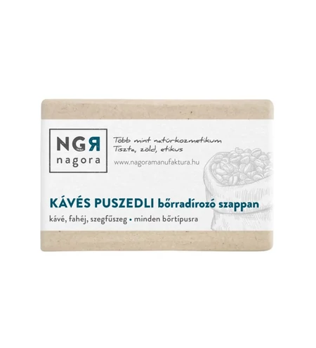 Kávés puszedli szappan 90 g - Nagora