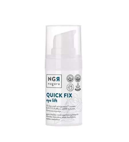 Quick Fix szemkörnyékápoló azonnali B.o.t.o.x hatású peptiddel 15 ml Nagora Manufaktúra